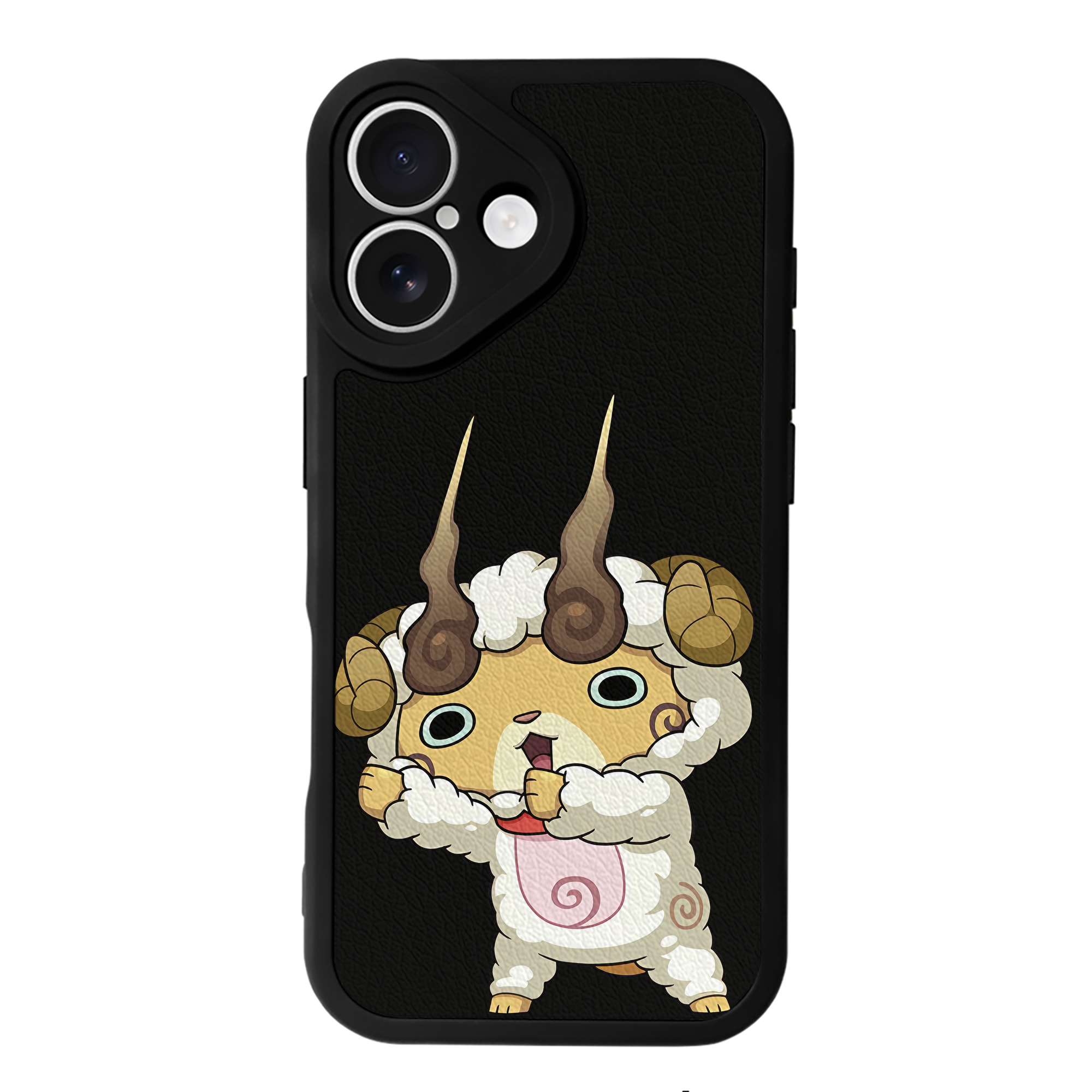 （画像用） 妖怪ウォッチ Yo-kai Watch 【iPhone 16シリーズ対応】シリコンスマホケース（レザー調） 材質：シリコン